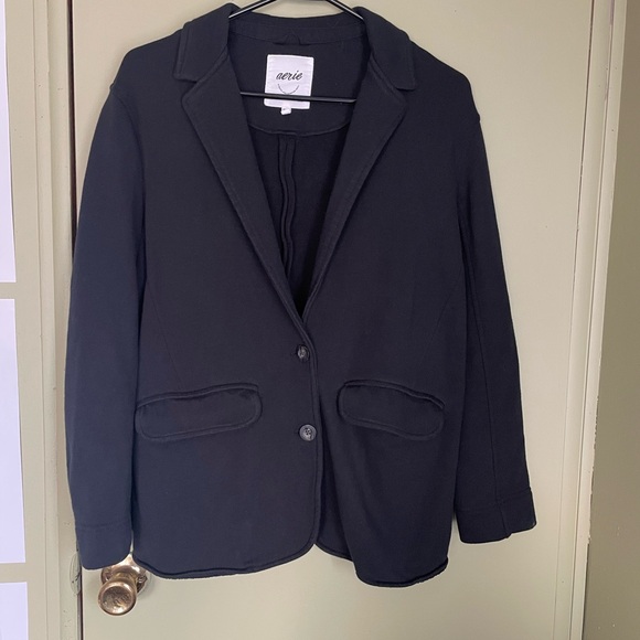 aerie Jackets & Blazers - Aerie Women's Black Cotton Blazer Jacket